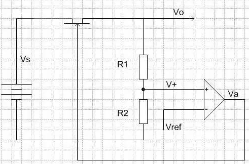 线性稳压电源(LDO)内部结构示意图