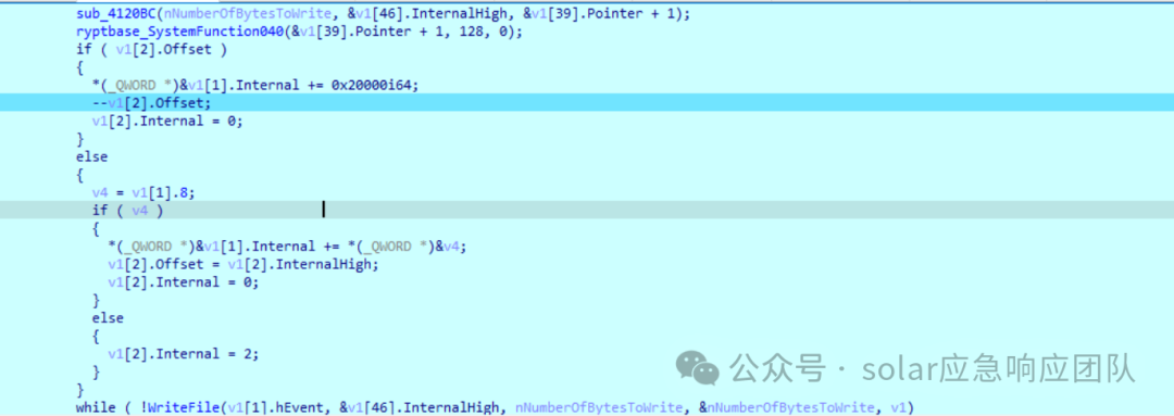 加密文件内容（使用128字节密钥）