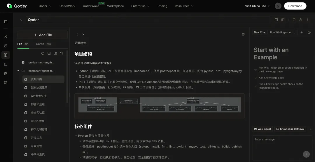Qoder AI编程工具界面