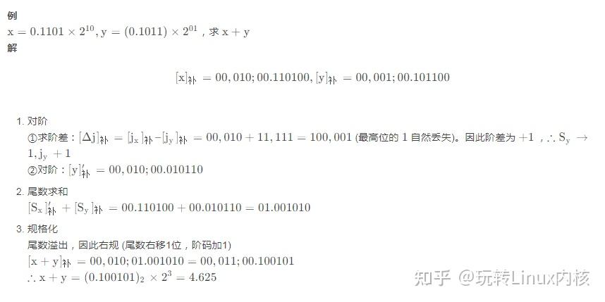 二进制浮点数加法计算过程