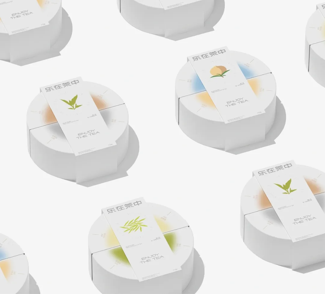 乐在茶中圆形茶饼包装