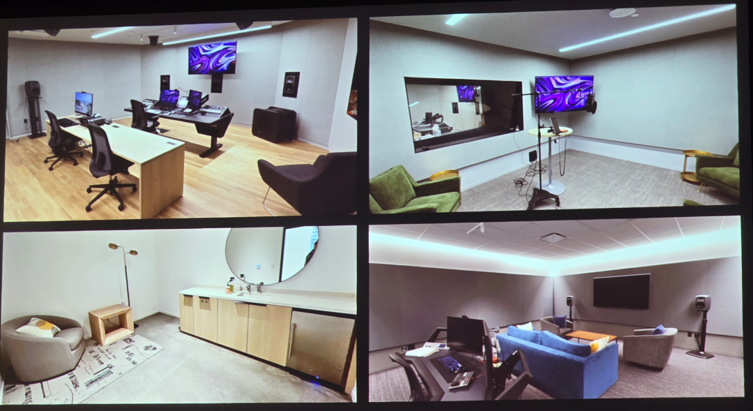动捕棚录音棚、配音间、身心健康室及剪辑室照片