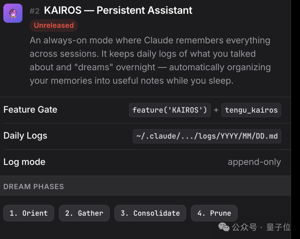 Kairos持久化助手功能说明