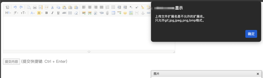 前端文件类型限制提示