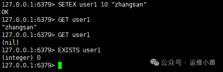 SETEX命令与惰性删除效果演示