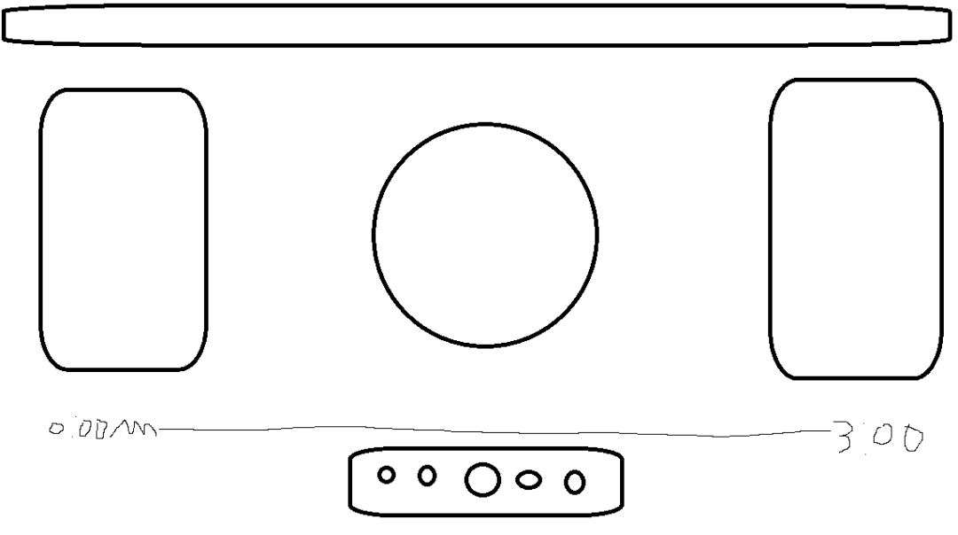 手绘风格的音乐播放器草图