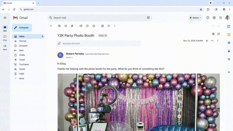 Gemini自动寻找派对装饰并加入购物车