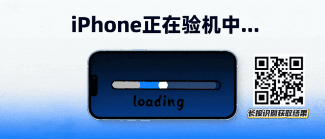 一张展示iPhone正在验机过程的动图抽帧画面