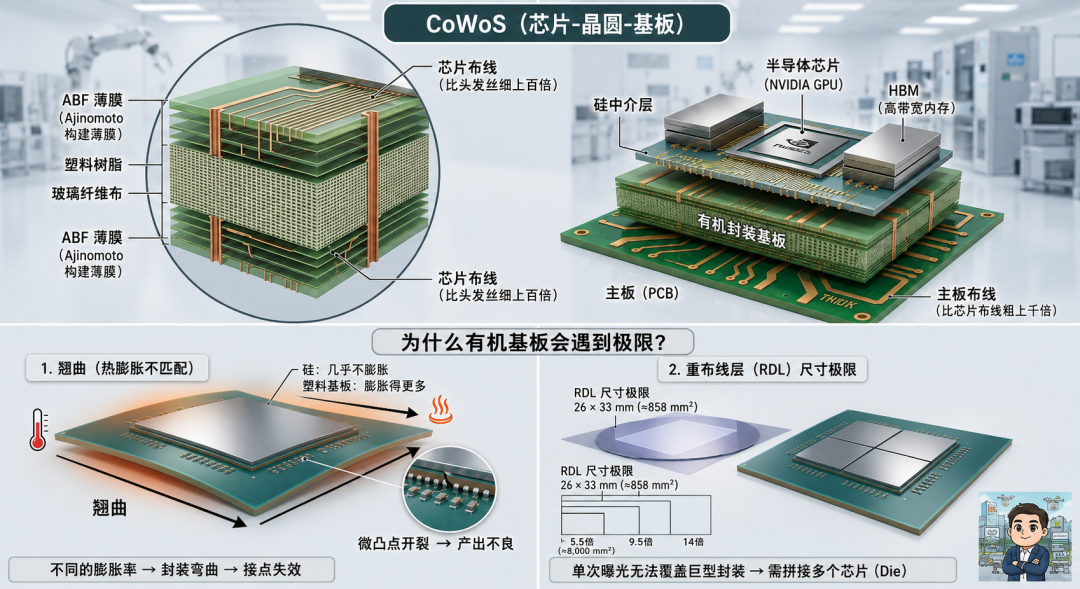 CoWoS先进封装结构与有机基板失效机制