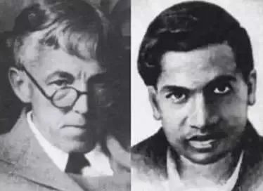 数学家哈代与拉马努金的肖像