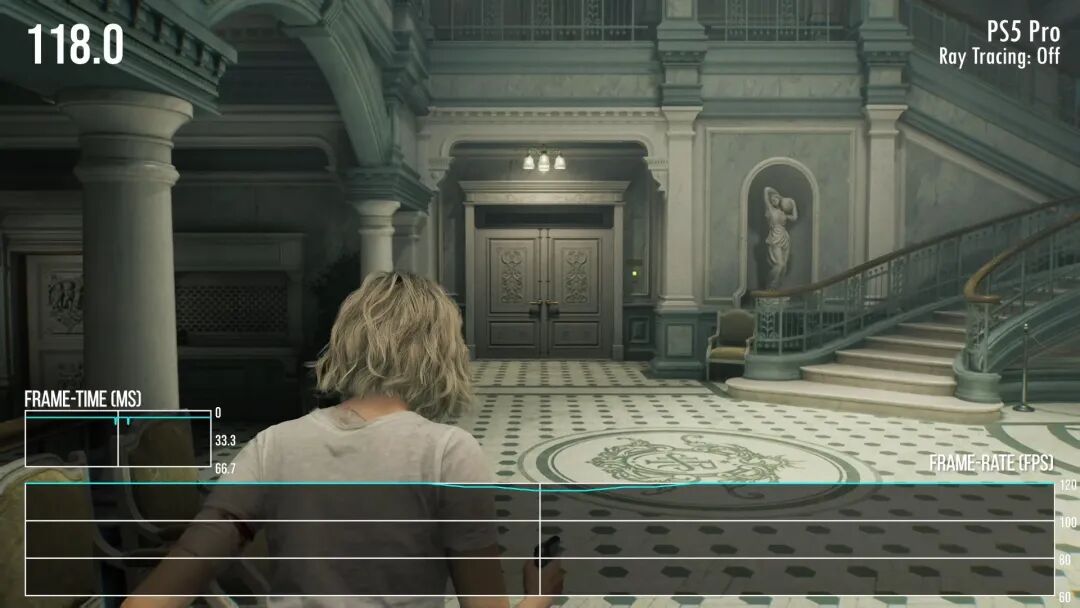 PS5 Pro运行《生化危机9》的性能监控截图