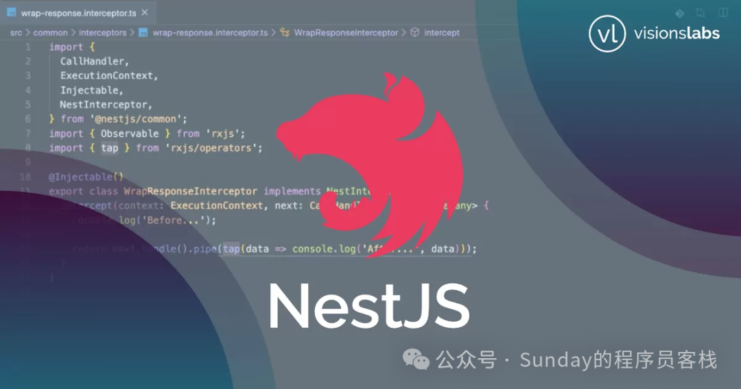 NestJS代码与品牌标识图片
