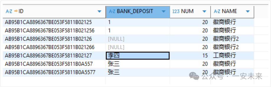 MySQL 中同步结果数据预览(字段经过别名映射)