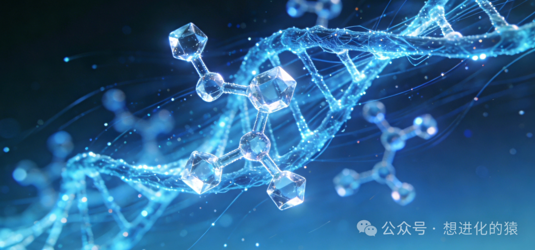 AI药物研发分子结构示意图