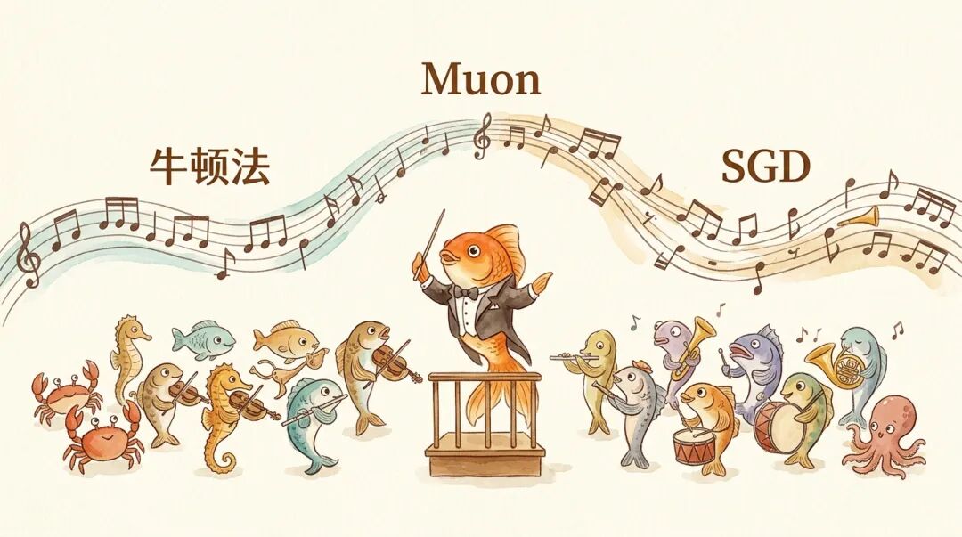 Muon 优化器如同交响乐指挥，让所有参数更新整齐划一