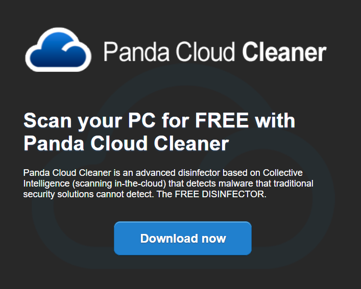 Panda Cloud Cleaner 软件界面