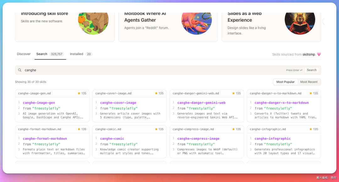 搜索canghe相关技能的结果