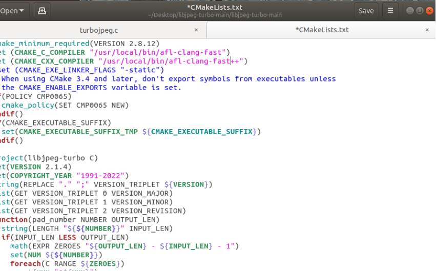修改CMakeLists以启用持久模式