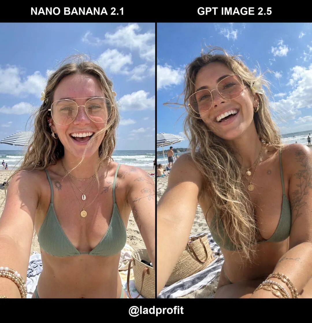 Nano Banana 2.1 与 GPT Image 2.5 生成效果对比