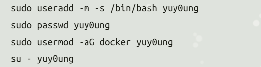 创建用户并加入docker组