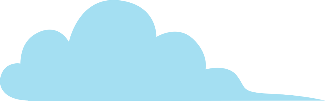 蓝色云朵分隔符