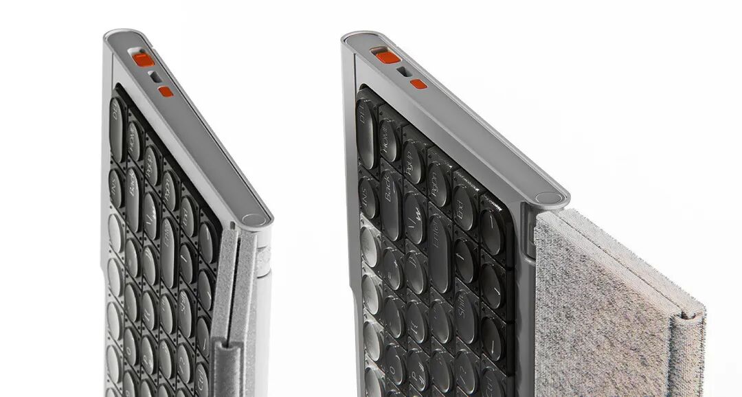 双角度便携键盘与保护套展示