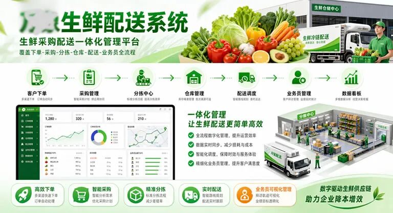 ChatGPT Images 2.0 生成生鲜配送系统宣传册