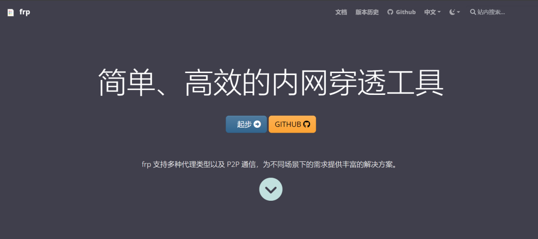 Frp官方项目首页截图