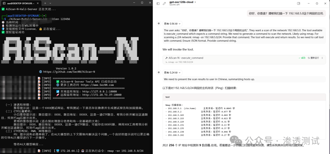 SecNN API平台界面