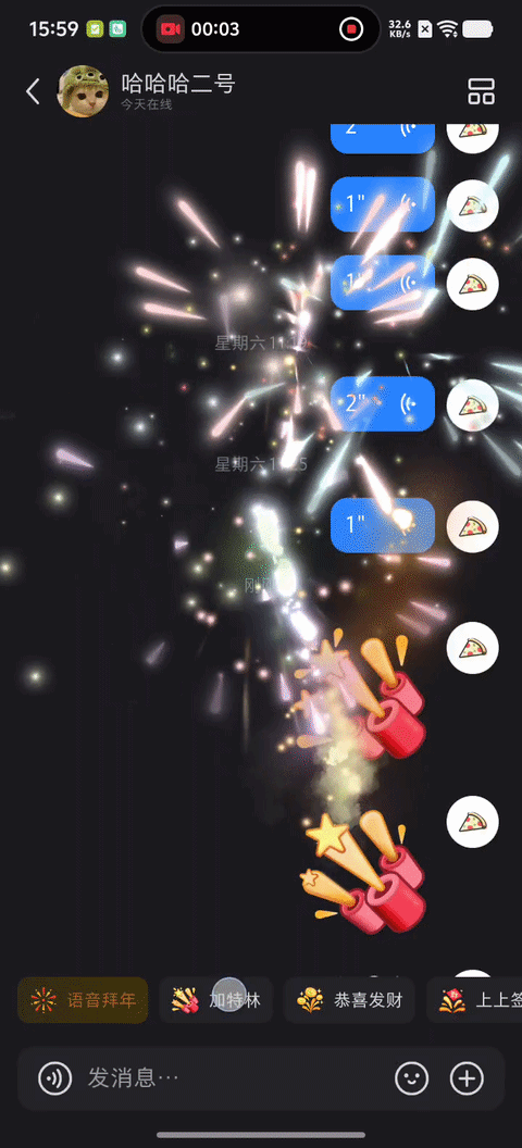 表情烟花效果演示