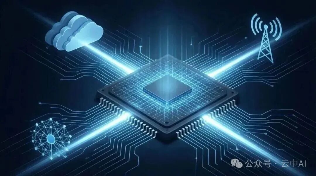融合云计算与AI的芯片概念图