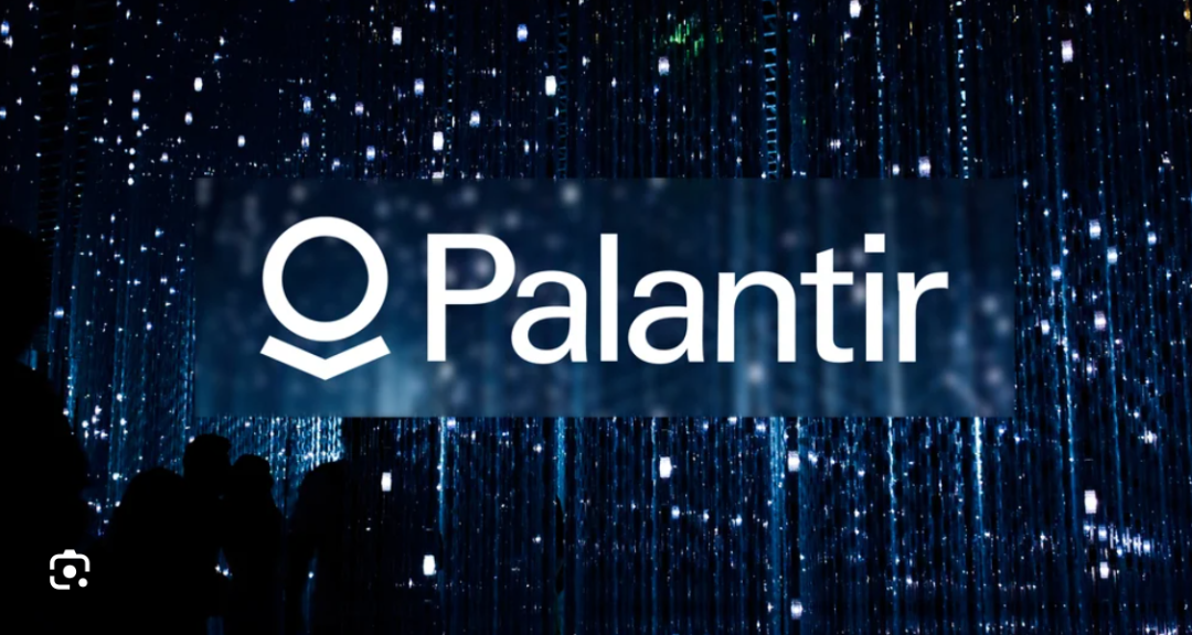 Palantir 品牌与数据流概念图