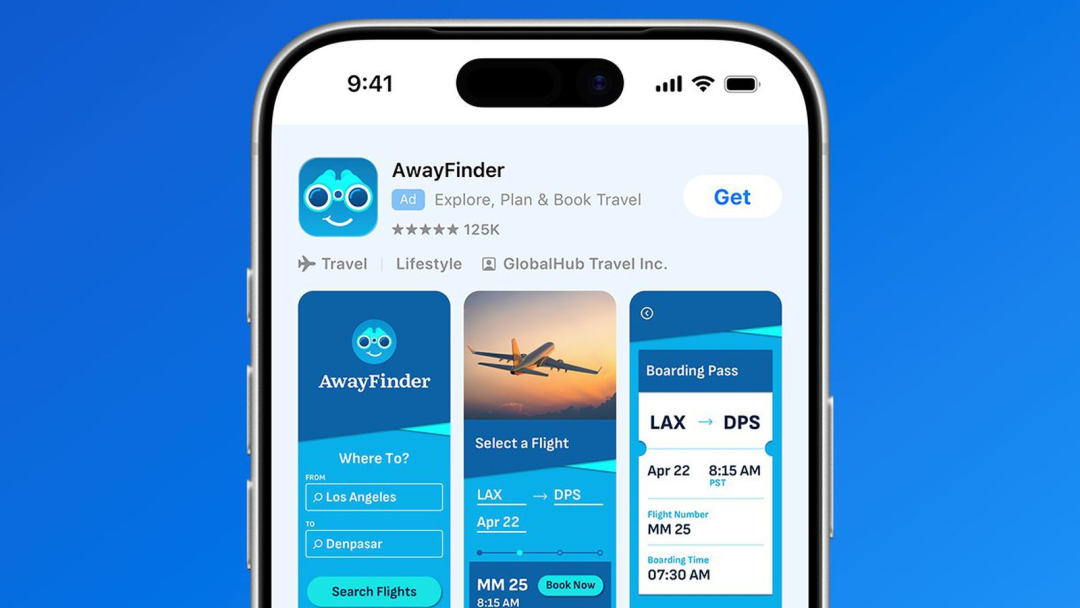 苹果App Store应用商店内的应用广告展示示例