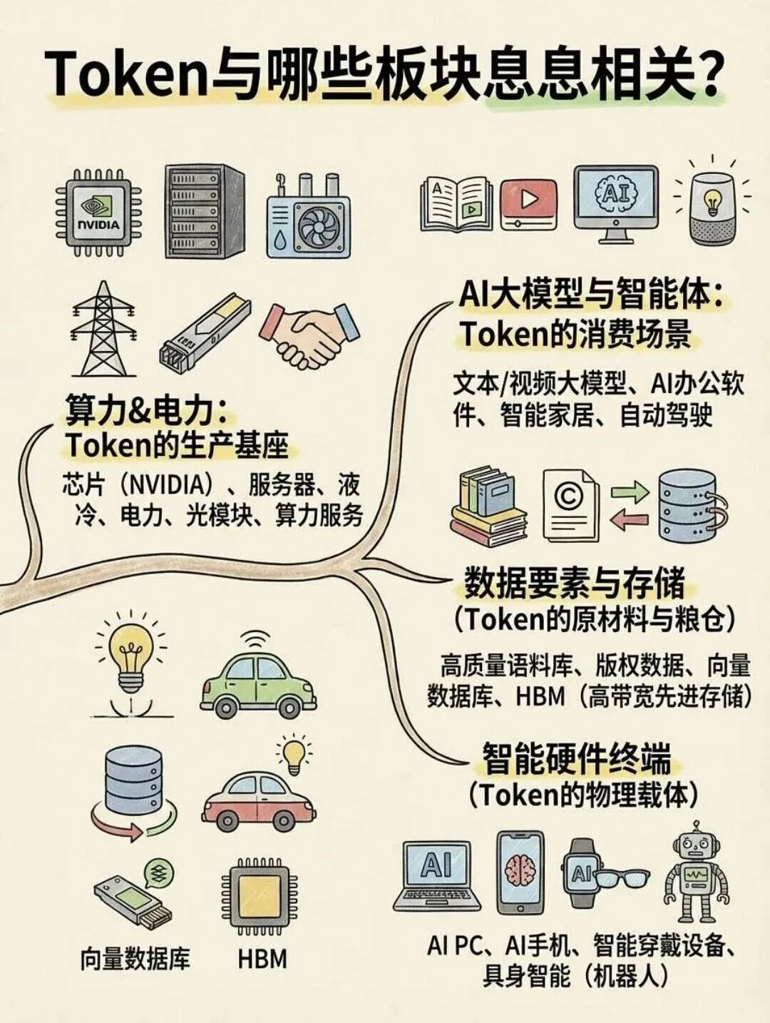 Token相关产业生态思维导图