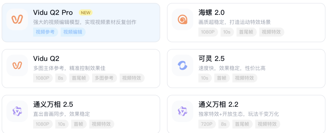 支持视频特效的模型矩阵