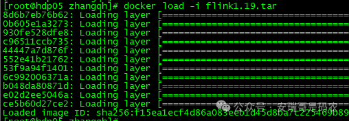 使用docker load命令加载Flink镜像