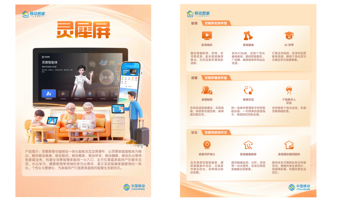 中国移动灵犀屏功能解析图