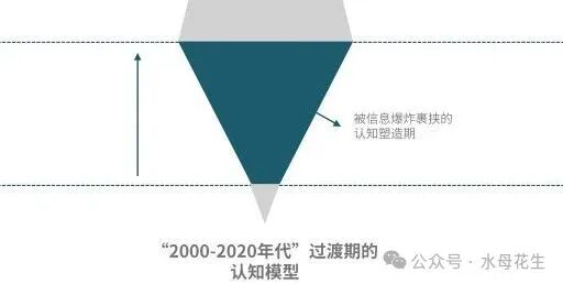 被信息爆炸裹挟的认知塑造期示意图