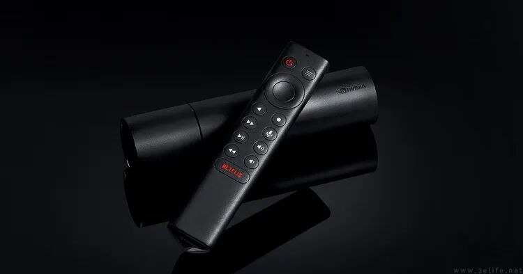 NVIDIA Shield TV遥控器特写