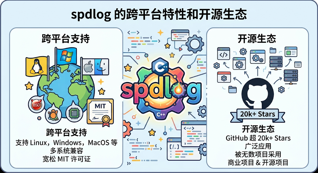 spdlog跨平台特性与开源生态