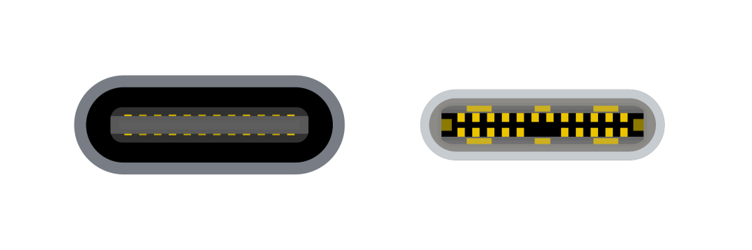 USB Type-C 接口外观示意图