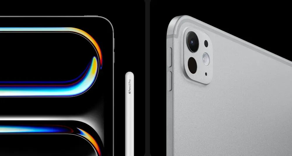 Apple Pencil Pro与iPad设备细节特写图