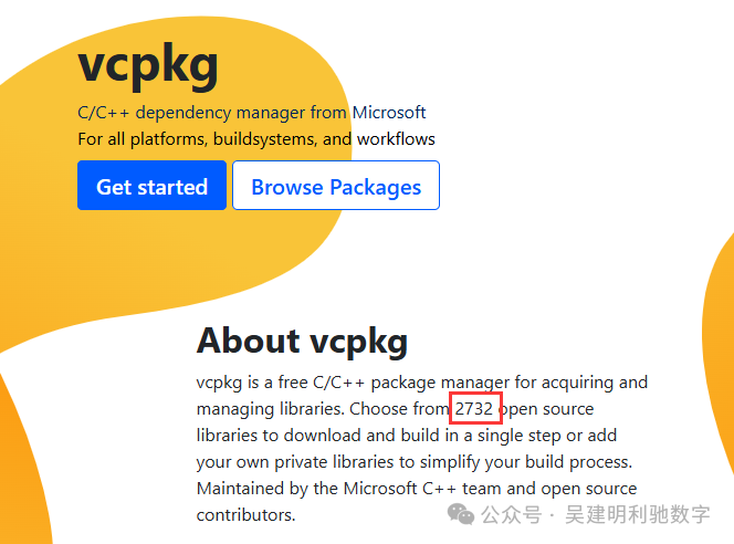 微软vcpkg官网首页