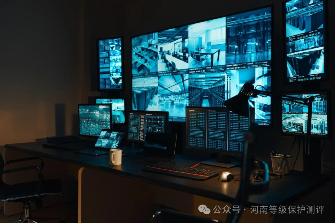 监控室身份验证场景示意图