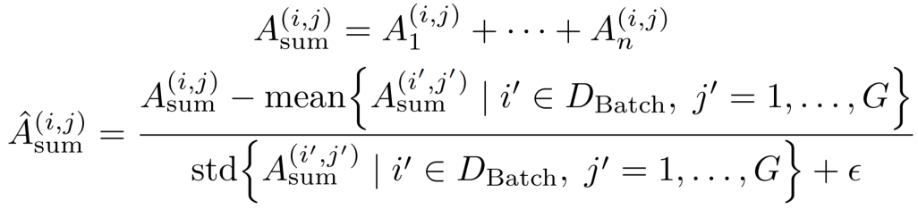 GDPO求和并再次归一化的计算公式