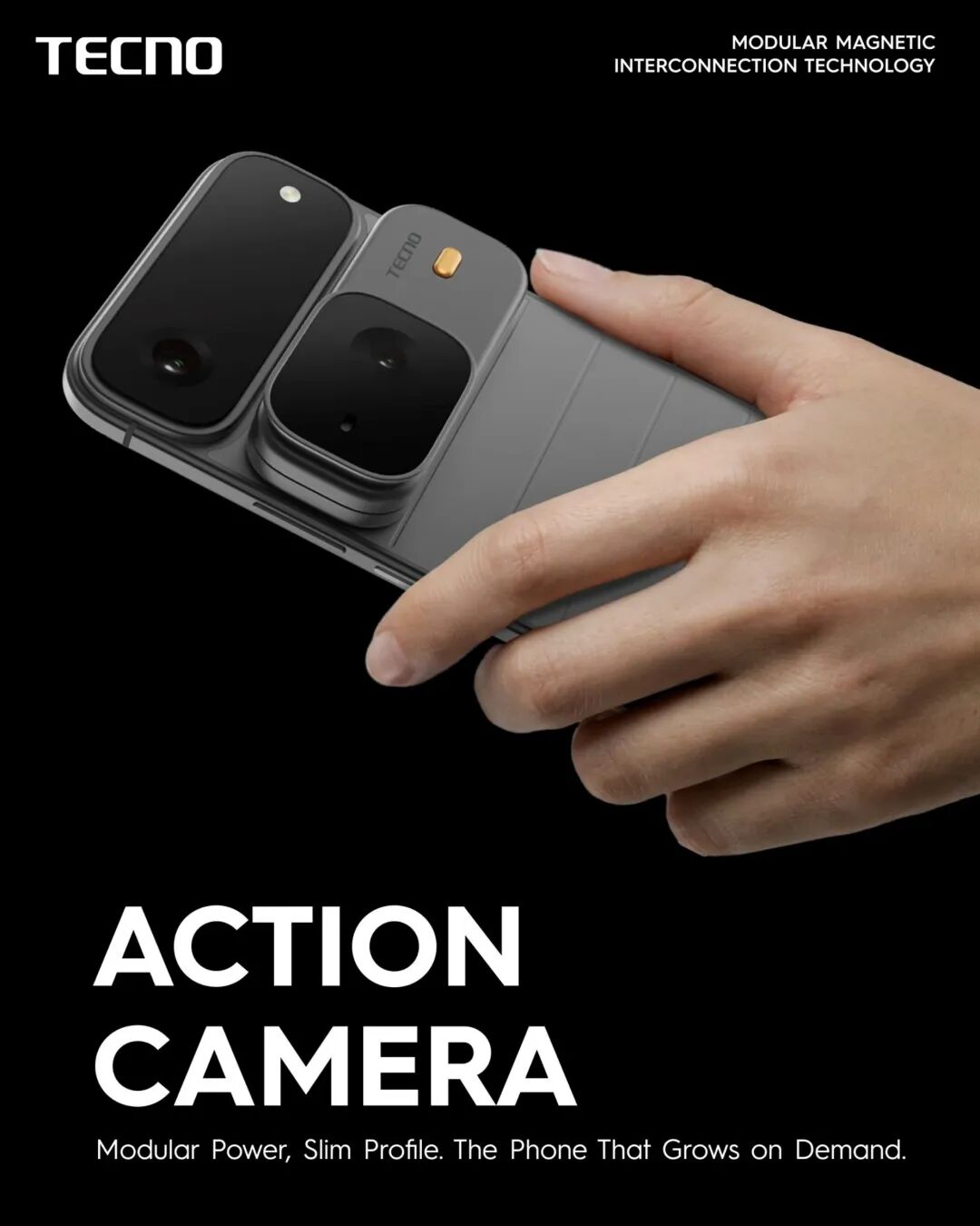 磁吸运动相机模块