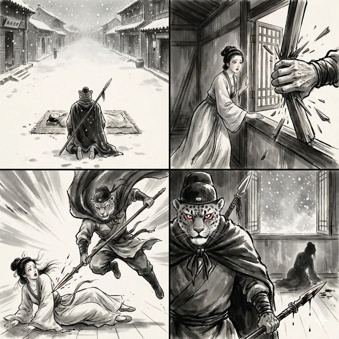 Banana Pro生成的水墨连环画结果