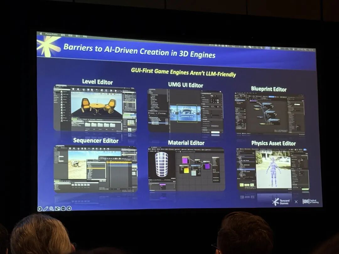 传统3D引擎的GUI编辑器界面示例