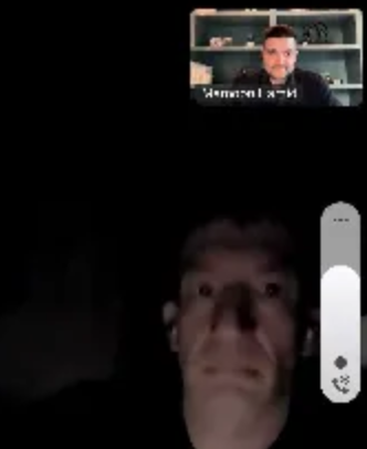 投资人伊登·肖查特的Zoom会议截图